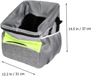 Дихаючий складаний кошик для тварин на велосипед LOLIPPYY, Oxford, знімний, водовідштовхуючий, для собак та котів