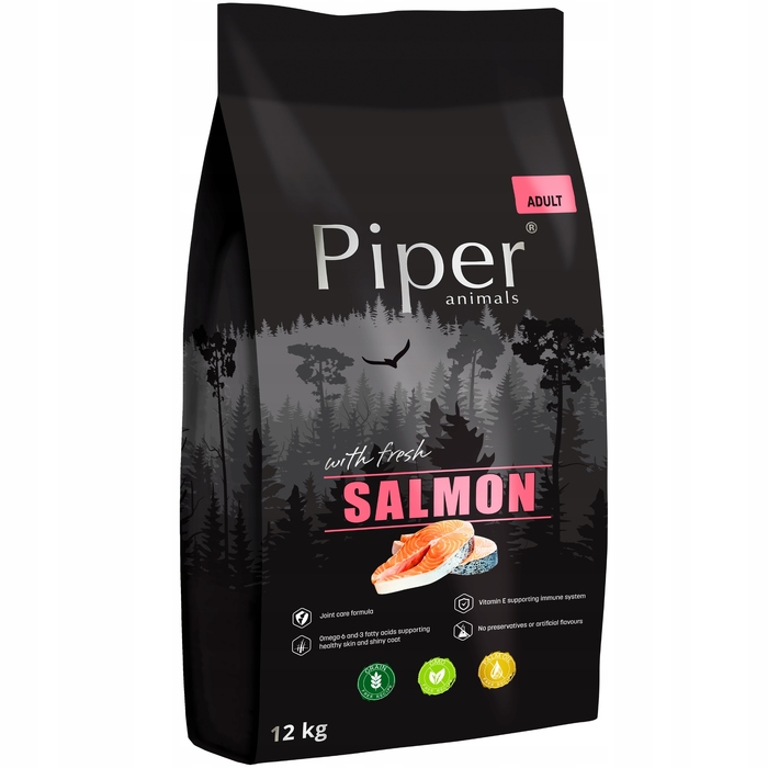 Сухий корм для дорослих собак Piper з лососем, 12 кг