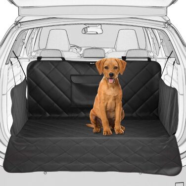 Захист для багажника автомобіля BELISY для собак: водовідштовхувальний килимок з захистом бокових стінок та краю вантажного відсіку, антиковзаюча поверхня, 185 x 101 x 35 см. Преміум якість, універсальний розмір.