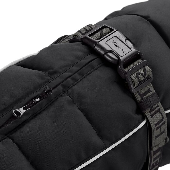 Накидка для такси HUNTER Paxson, чорний, водовідштовхуючий, з підкладкою, для маленьких собак з довгим тілом