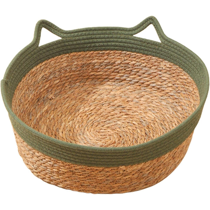 Клітка-лежанка для котів та цуценят F Fityle: зручний кошик для відпочинку, зелений, 35x13 см