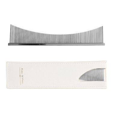 Гребінець для собак та котів | Щітка для догляду за шерстю, для довгошерстих порід, щоденний догляд, після купання, для літніх тварин та цуценят, срібна