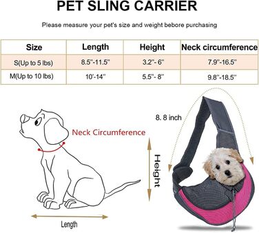 Тканинна переноска для собак та котів, S (0-2 кг), зелена