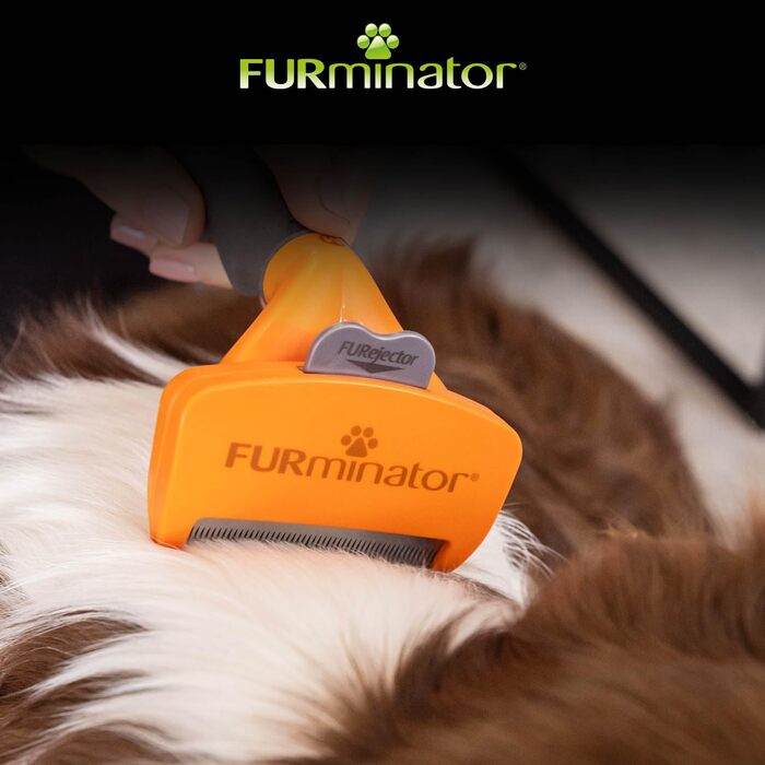 FURminator для собак середнього розміру з довгою шерстю: щітка для видалення підшерстка, версія 2.0