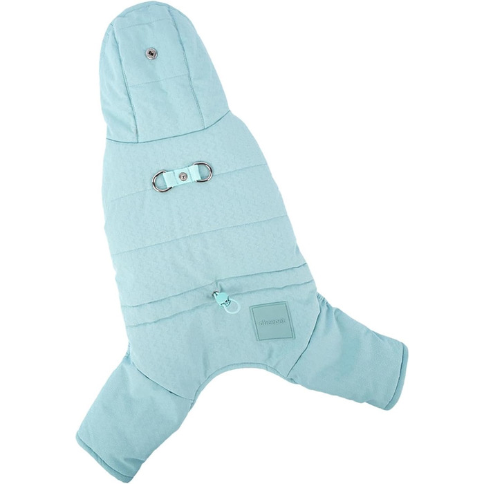 Зимова куртка для собак, тепла флісова куртка для маленьких собак, блакитна, 2XL