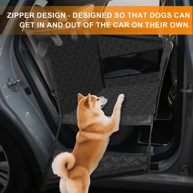 Підвищення для собак у машину - чорний L, для великих та середніх порід