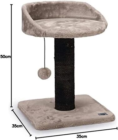 Драбина-стінка для котів Karlie Kratzbaum Mitzi, сіра, розмір L (35x35x50 см)