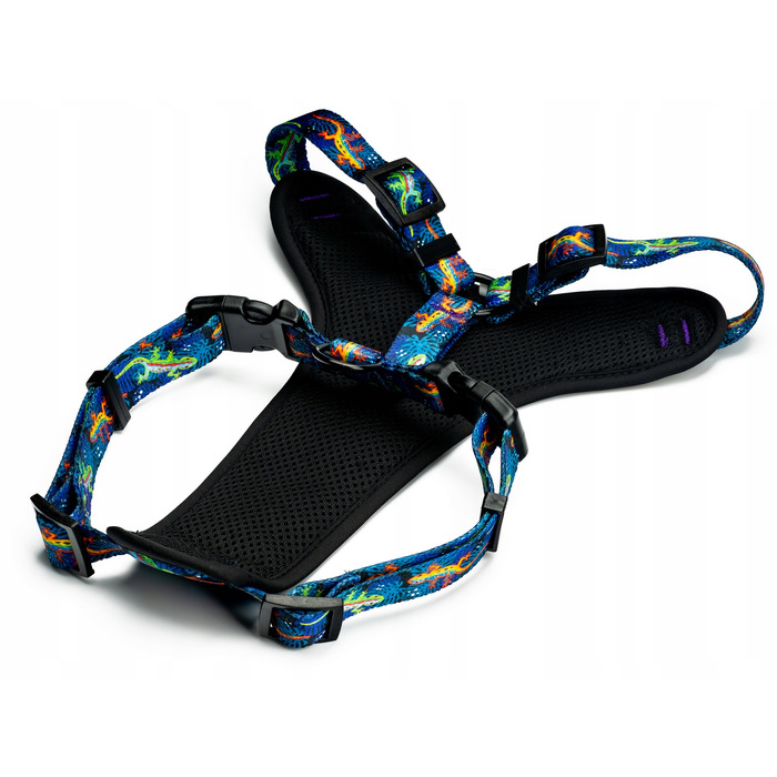 Шлейка Guard Comfort Wild Gecko від 4Funky | Регульована, для малих собак (розмір XS)