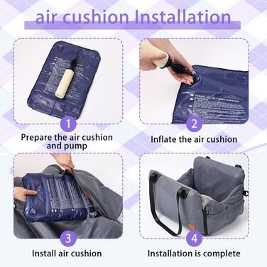 Автокрісло для собак - переноска для маленьких собак, з кишенями, поводок, знімне автоліжко для заднього та переднього сидіння