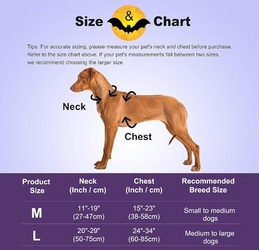 Костюм на Хелловін для собак: Флері, Дракон, Птах - крила (чорні, M)