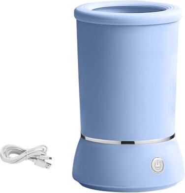 Електричний очищувач лап для тварин: автоматичний мийний стаканчик з акумулятором, м'яка силіконова щітка для собак та котів (Sky Blue)