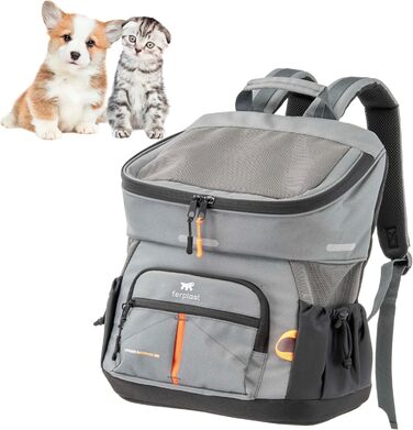 Рюкзак для собак та котів Ferplast Voyager Backpack, сірий, M-L