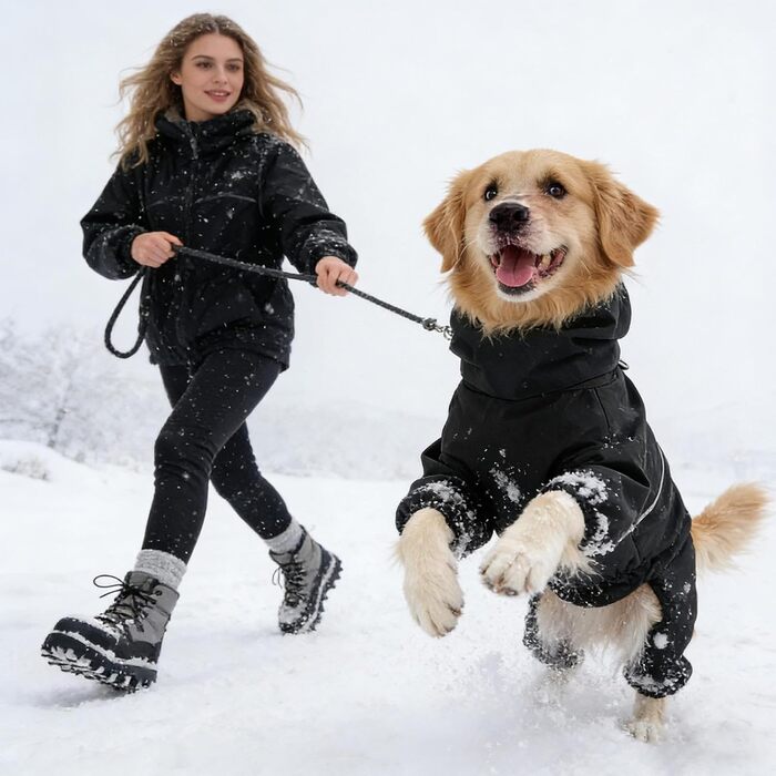 Водонепроникна куртка для собак, тепла та зручна, XL - ідеальна для прогулянок взимку та активного відпочинку