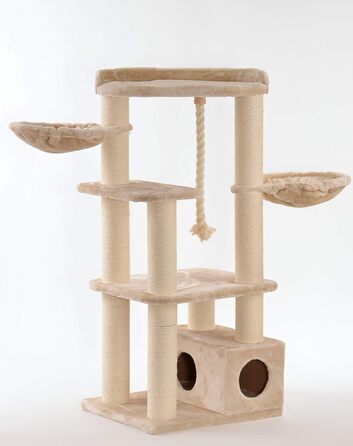 Котячий будиночок Lycce Alice XXL з сизалю, бежевий - для великих котів