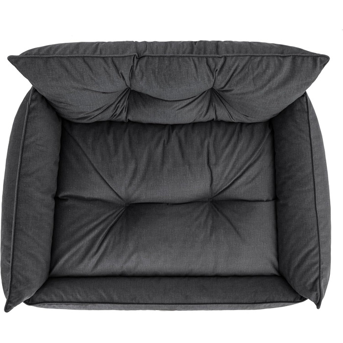 Лежанка для собак Joker Gesteppt - велика (L) 106 x 80 см, сіра (Graphit Fancy)