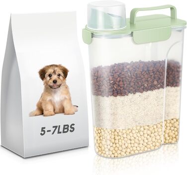 Контейнер для корму для собак та котів, 3.6-5.4 кг, BPA-free, зелений