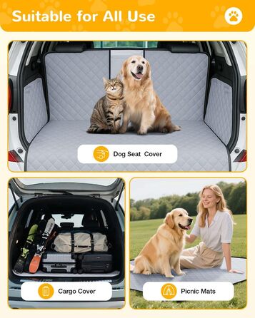 Захисна килимок для багажника авто від Lekespring: водонепроникний, стійкий до подряпин, з захистом бокових стінок та краю завантаження. Легкий у догляді та міцний. Колір: сірий