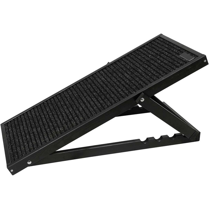 Рампа для собак і котів, пандус для собак, регульована авторампа з дерева, чорного кольору