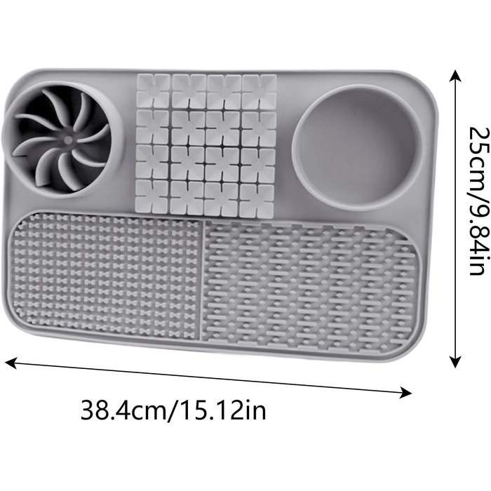 Лежак-іграшка для собак з повільним годуванням, інтерактивна кормушка-лежак, сірий | Лежак-пазл для собак, кормушка-лежак
