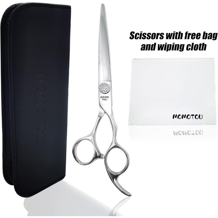 Професійна вигнута ножиця для грумінгу собак та котів, 440C сталь, 20.3 см (8 дюймів)