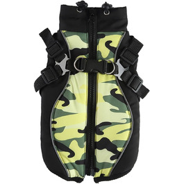 Зносостійкий одяг для цуценят з нагрудником та ремінцем на спину. Дихаючий костюм для собак з легкого матеріалу для маленьких собак. Портативний теплий одяг для собак на особливі випадки