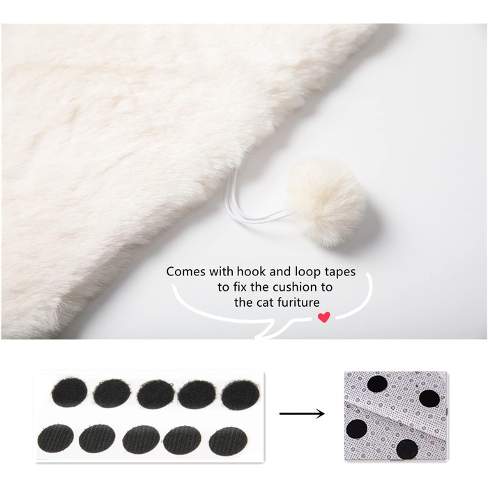 SHENGOCASE 2 шт. круглі подушки з штучного хутра 30 см, з імітацією кролячого хутра, для ліжок котів та собак, замінні подушки для котячих комплексів, кліток, вольєрів, меблів. Діаметр 30 см