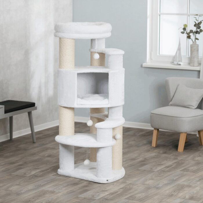 Когтеточка для котів Zita XXL, 147 см, біла