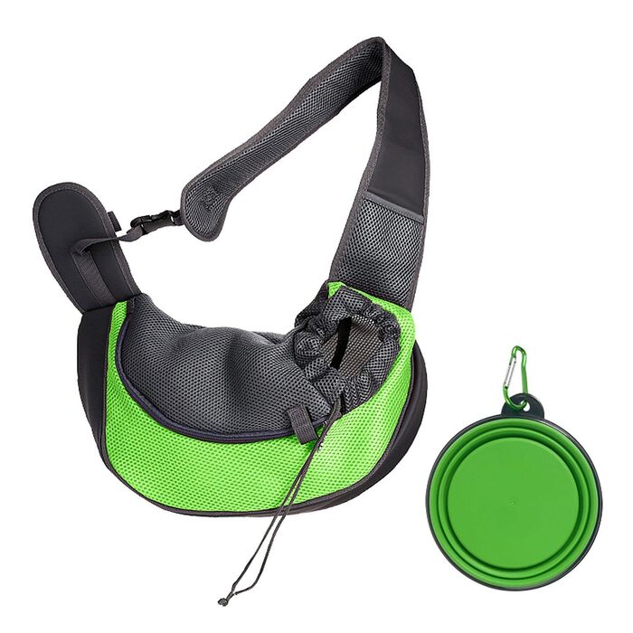 Сумка-переноска для тварин, складаний миска, аксесуари для домашніх тварин, рюкзак-переноска на одне плече, сумка для собак