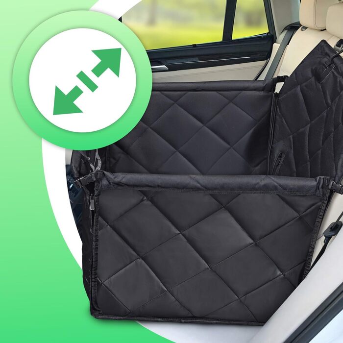 Автокрісло для собак Retoo: міцне, з сумкою, 60x50x44.5 см, чорне