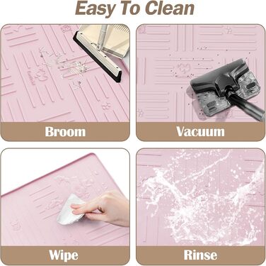 М'яка силіконова килимок для котячого туалету GentleDog, 87.1 x 63 см, водонепроникний, рожевий