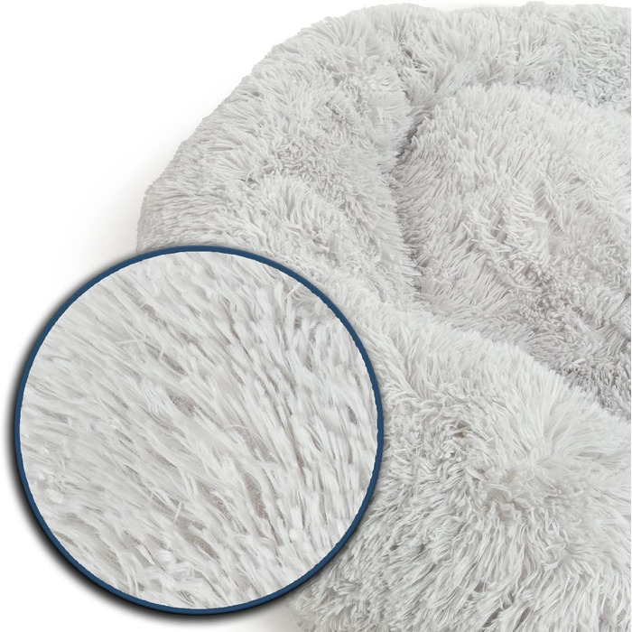 Wallace & Jones | Крісло-лежанка для собак Sarnia - L, сірий | Лежанка для собак, м'яке ліжко | 100 x 100 x 25 см