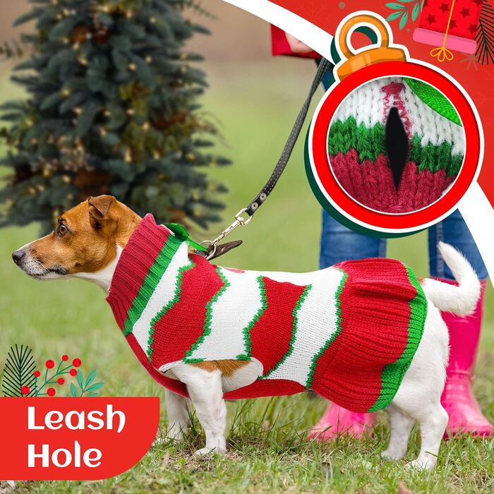 Костюм Святого Миколая для собак та котів, червоний, пуховий, ABRRO