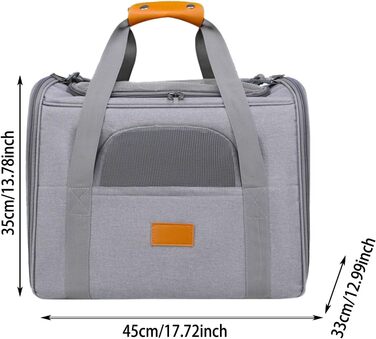 Транспортна сумка для кота/маленького собаки, складана переноска для тварин, автотранспортна сумка з вентиляцією