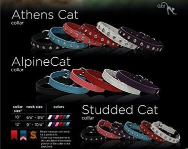 Шкіряний нашийник для котів Angel Pet Supplies з шипами, безпечний, еластичний, білий, 30 см х 1,3 см