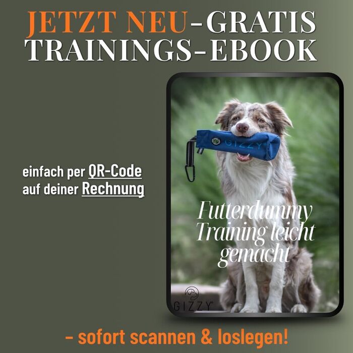 GIZZY® Оригінальний Futterdummy для собак: міцний мішечок для корму для всіх порід | Тренування з ласощами | Аксесуар для собак (Помаранчевий)