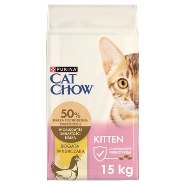 Сухий корм для кошенят PURINA Cat Chow Kitten з куркою, 15 кг