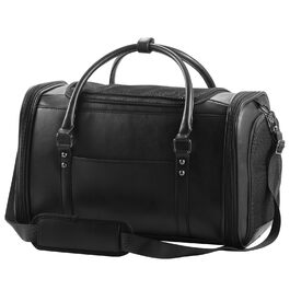 Сумка-переноска для тварин Johomviin з натуральної шкіри для собак та котів до 6,8 кг, схвалена авіакомпаніями, чорна