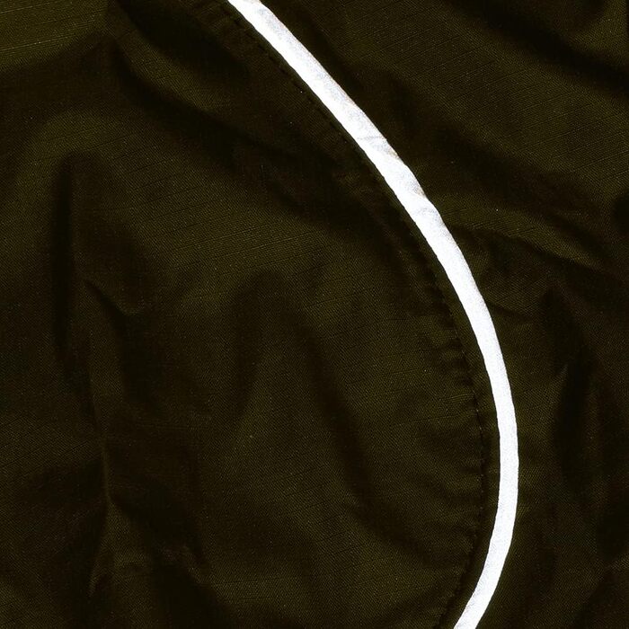 Водонепроникна куртка для активного відпочинку, дощовик з світловідбиваючими елементами та регульованим поясом, розмір XL, зелений