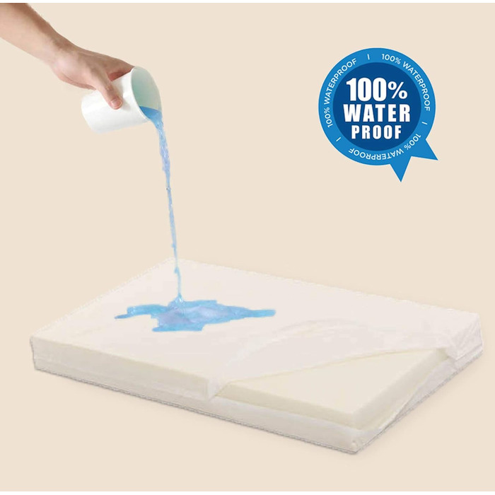 Ортопедичне ліжко для собак Laifug з Memory Foam, велике, з подушкою, водонепроникне, знімний чохол, розмір L (117x71x10 см)