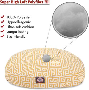 Кругле собаче ліжко Majestic Pet Products, маленьке, для дому та вулиці, знімний, пральний чохол, розмір Small