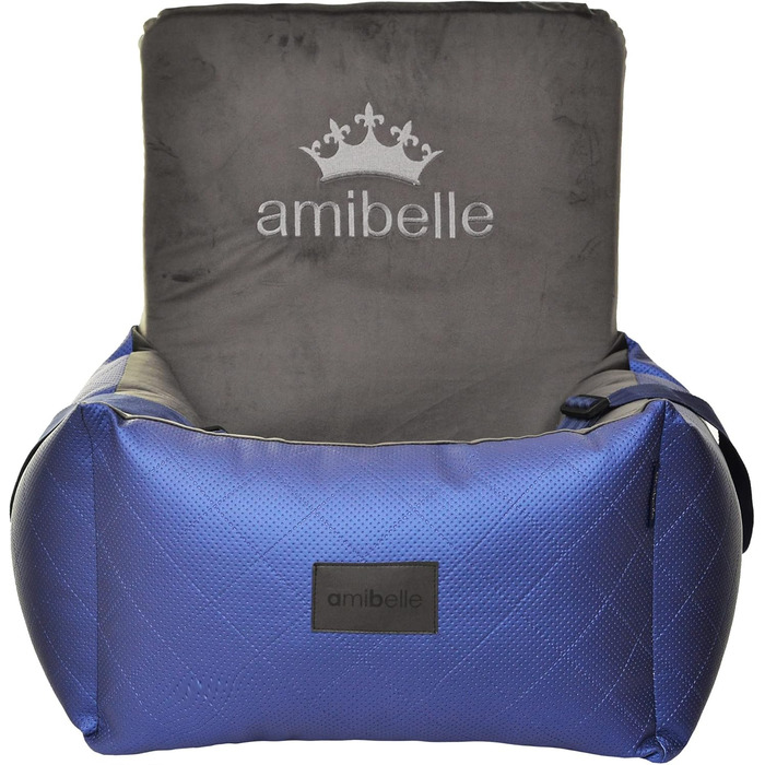 Автомобільний сидіння для собак Bella Weiß: штучна шкіра, м'який плюш, 55x55 см