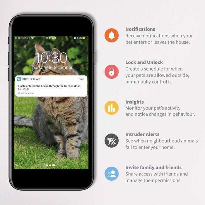 Sure Petcare Hub: сумісний з SureFlap та SureFeed Connect, Felaqua Connect, з додатком, білий