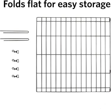 Розширювач для вольєру для тварин Midwest Homes for Pets | 2 панелі | Підходить для металевих вольєрів 60 см | Розмір: 60H x 120W см | В комплекті: 4 затискачі, 2 кілочки