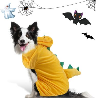 Костюм на Хелловін для собак великих порід Delifur, динозавр, зелений, розмір 3XL