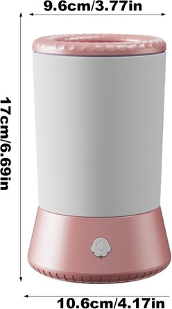 Автоматична мийка лап для собак і котів | Електрична чаша для миття лап з м'якими щетинками | Переносний очищувач для собак, котів, малих, середніх та великих порід (Білий, Рожевий)