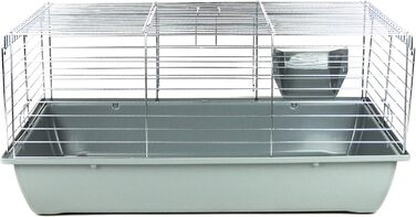 Клітка для кроликів та морських свинок Little Friends, 80 см, сіра, 5 кг