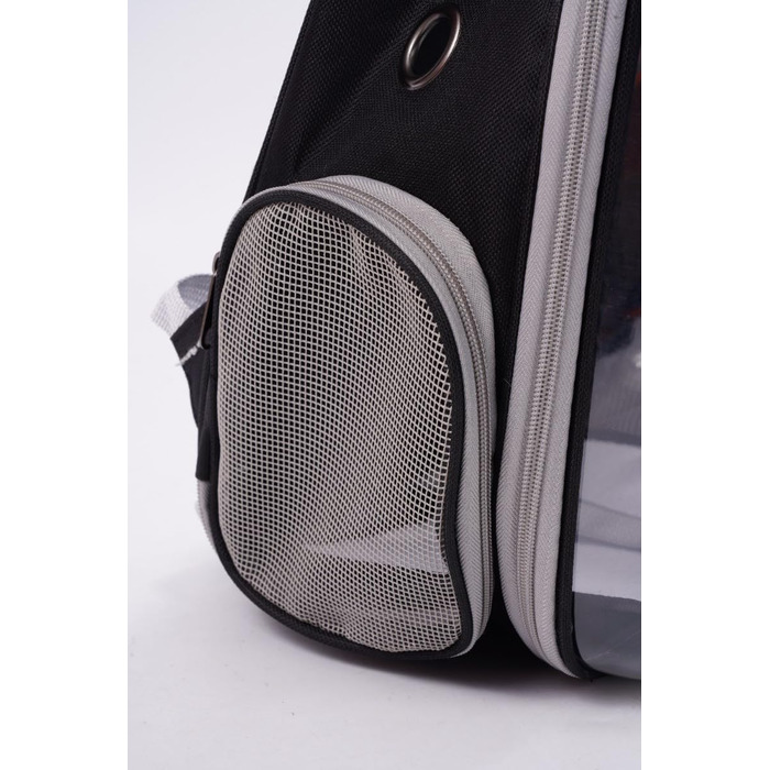 Транспортна сумка для собак та котів JUMI - переноска для котів та собак, рюкзак для собак, аксесуари для котів, туристична сумка, переноска з регульованим ременем, сітка для вентиляції (чорний)