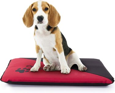 Водонепроникна лежанка для собак, миється, велика, маленька, середня, для дому та вулиці, рожева (105 x 75 x 6 см)