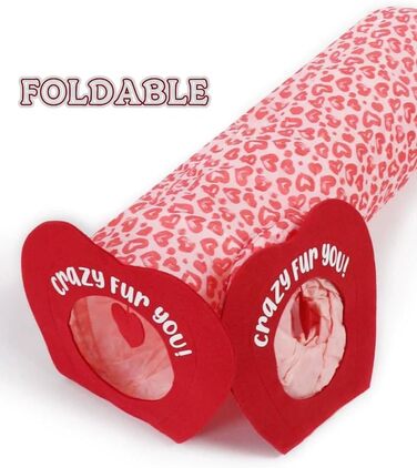 Туннель-іграшка для котів та тварин, Pop-Up, складаний, для дому (червоний)