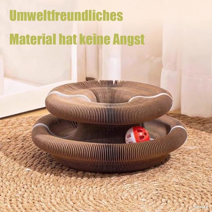 Котячий когтетоп складний, портативний, з інтерактивною м'ячиком для зняття стресу у котів